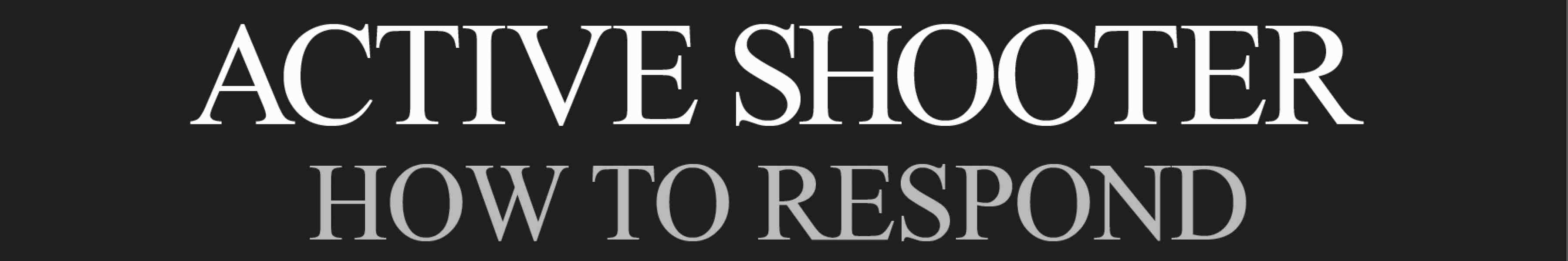 active shooter active shooter