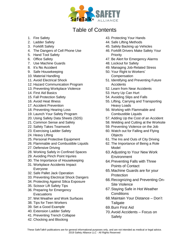 safetalk-safety-alliance-series19-volume1 safetalk-safety-alliance-series19-volume1